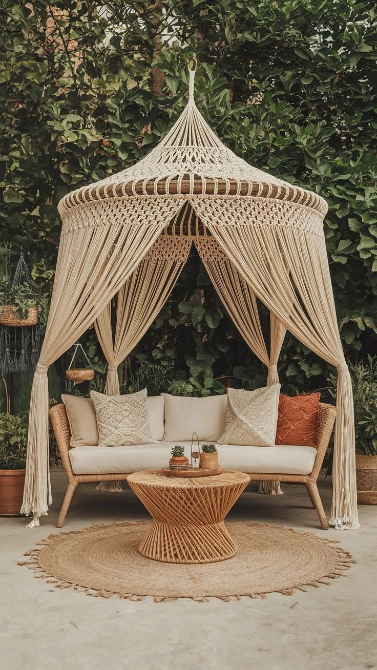 cabana de macramê