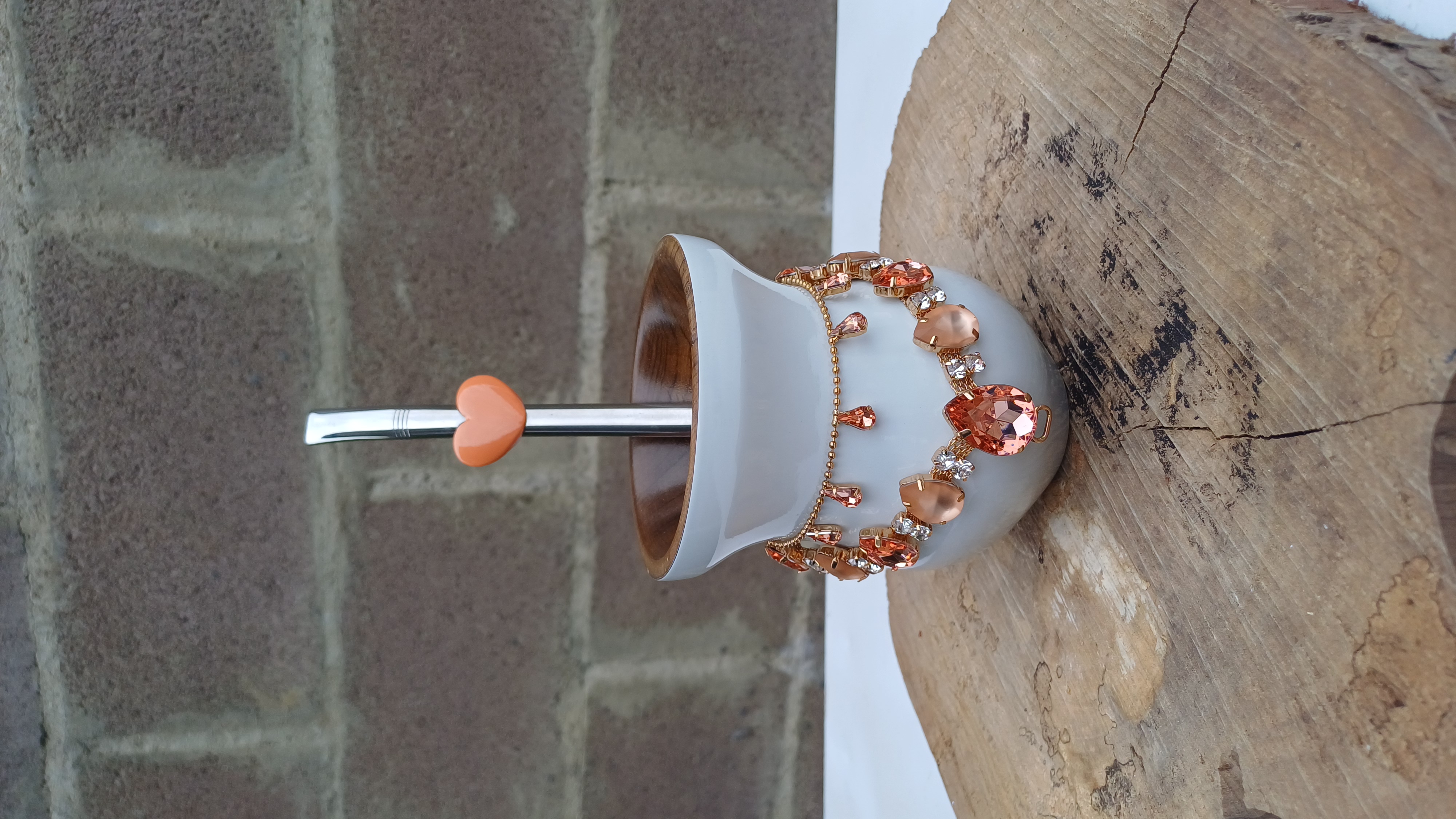 Kit cuia verniz + bomba aplique de coração + chocker