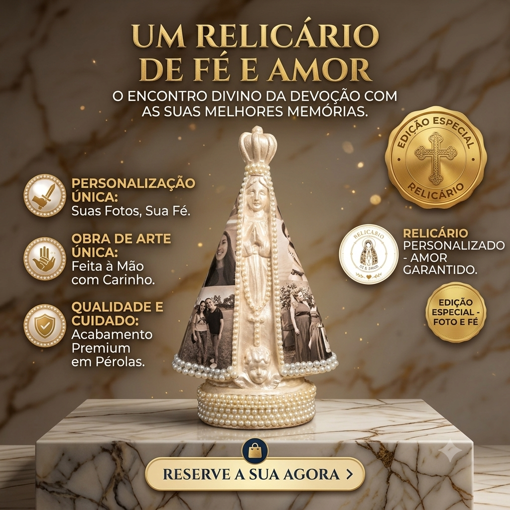 Relicário Fé e Amor